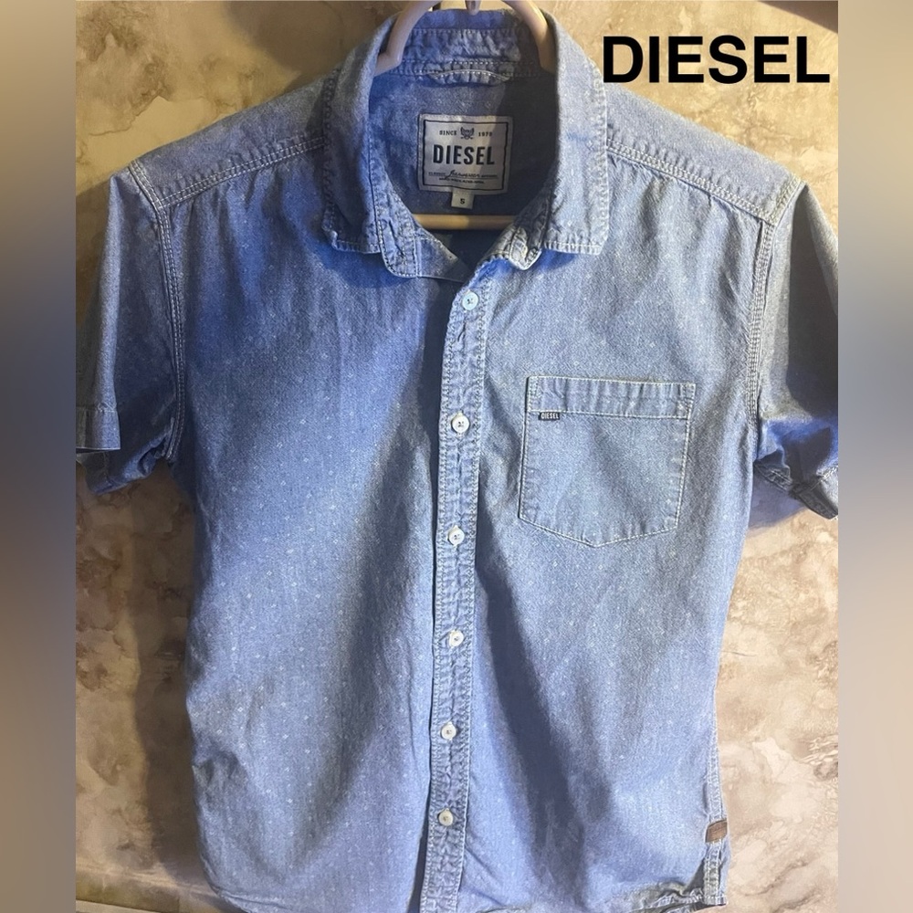 Diesel Shirt Blue  Small